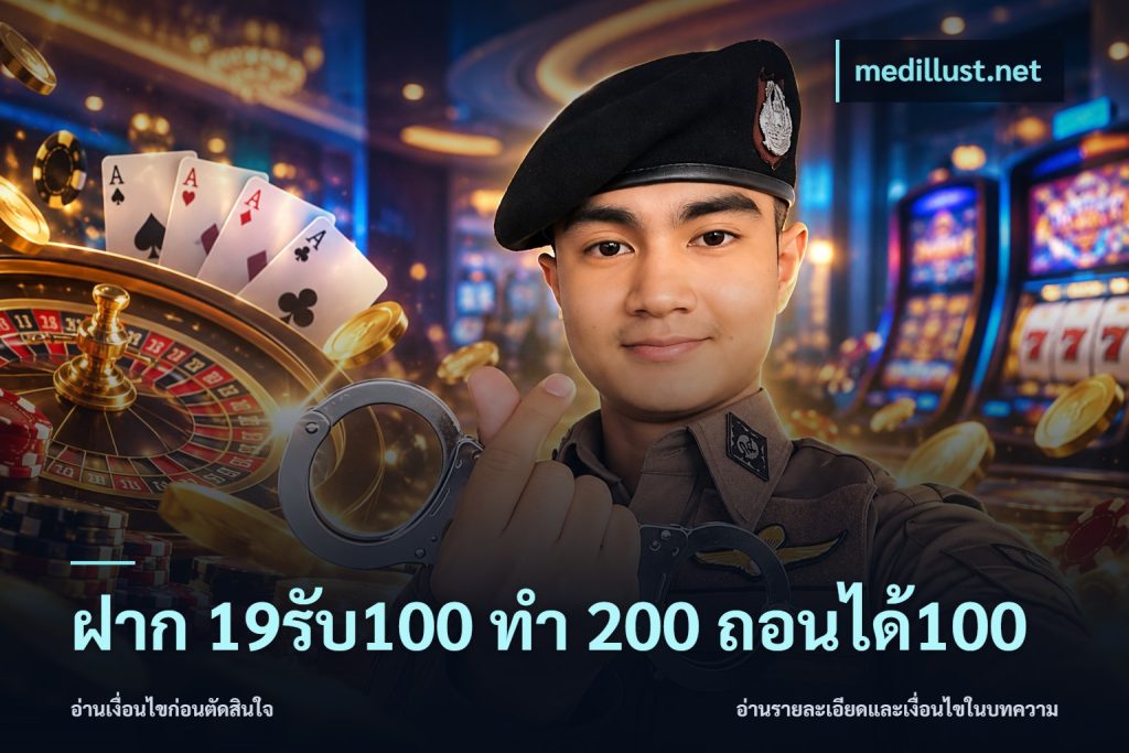 ฝาก 19รับ100 ทำ 200 ถอนได้100