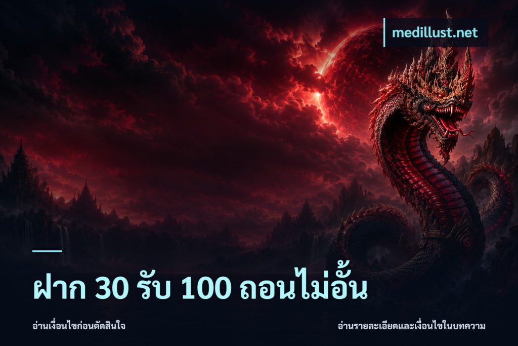 ฝาก 30 รับ 100 ถอนไม่อั้น