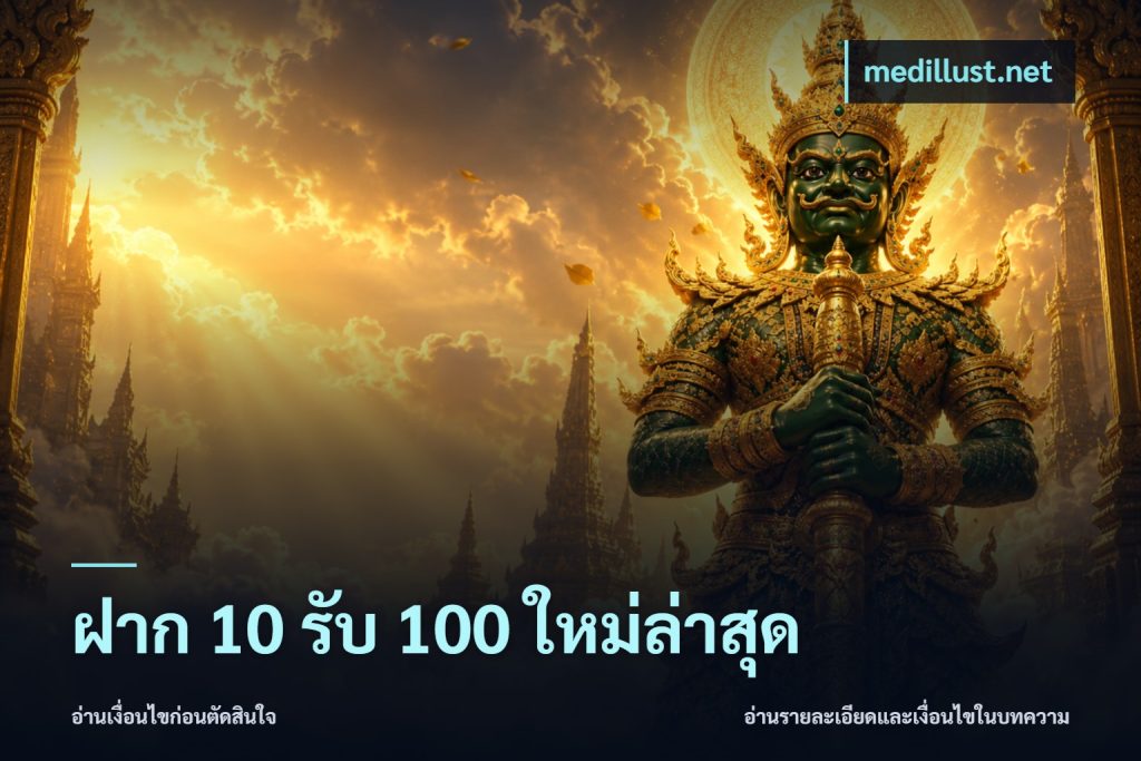 ฝาก 10 รับ 100 ใหม่ล่าสุด