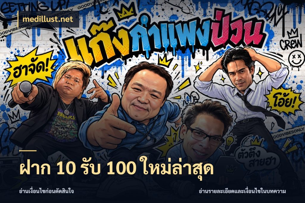 ฝาก 10 รับ 100 ใหม่ล่าสุด medillust.net โปรกับเกมที่ชอบเลือกให้ตรงสไตล์
