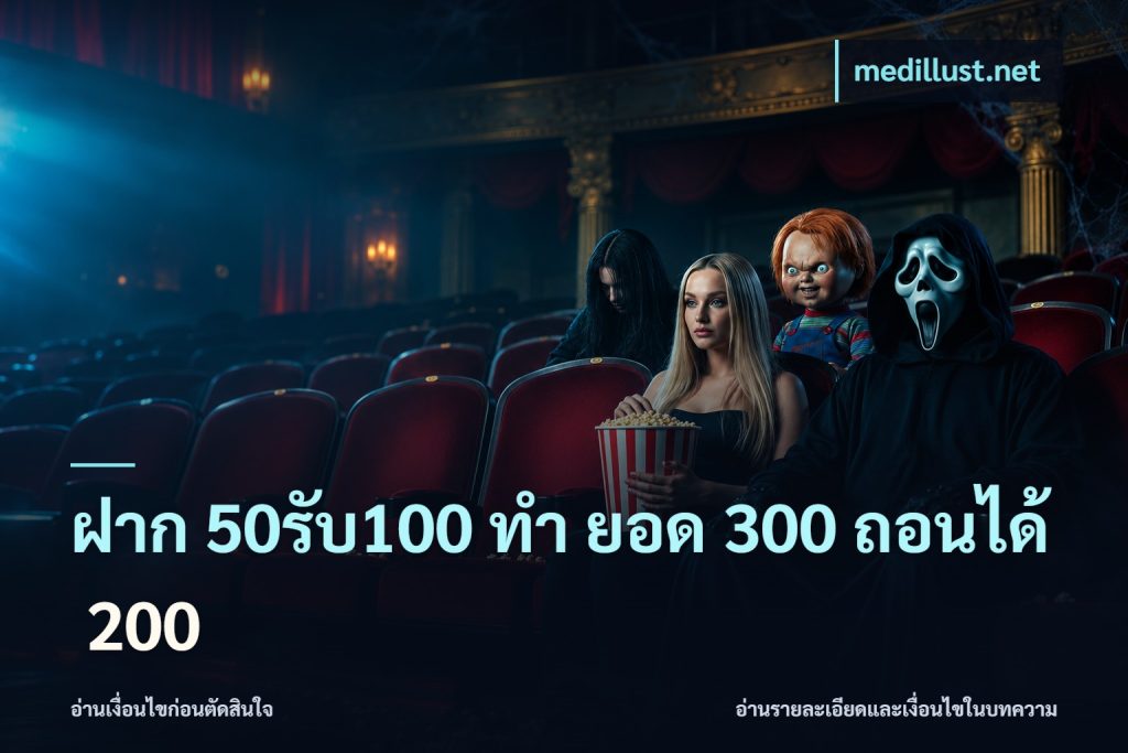 ฝาก 50รับ100 ทํา ยอด 300 ถอนได้ 200