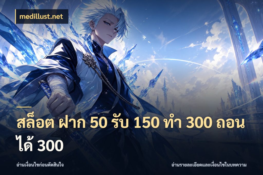 สล็อต ฝาก 50 รับ 150 ทํา 300 ถอนได้ 300 จับคู่โบนัสกับสไตล์เกมที่ชอบ ในมุม medillust.net