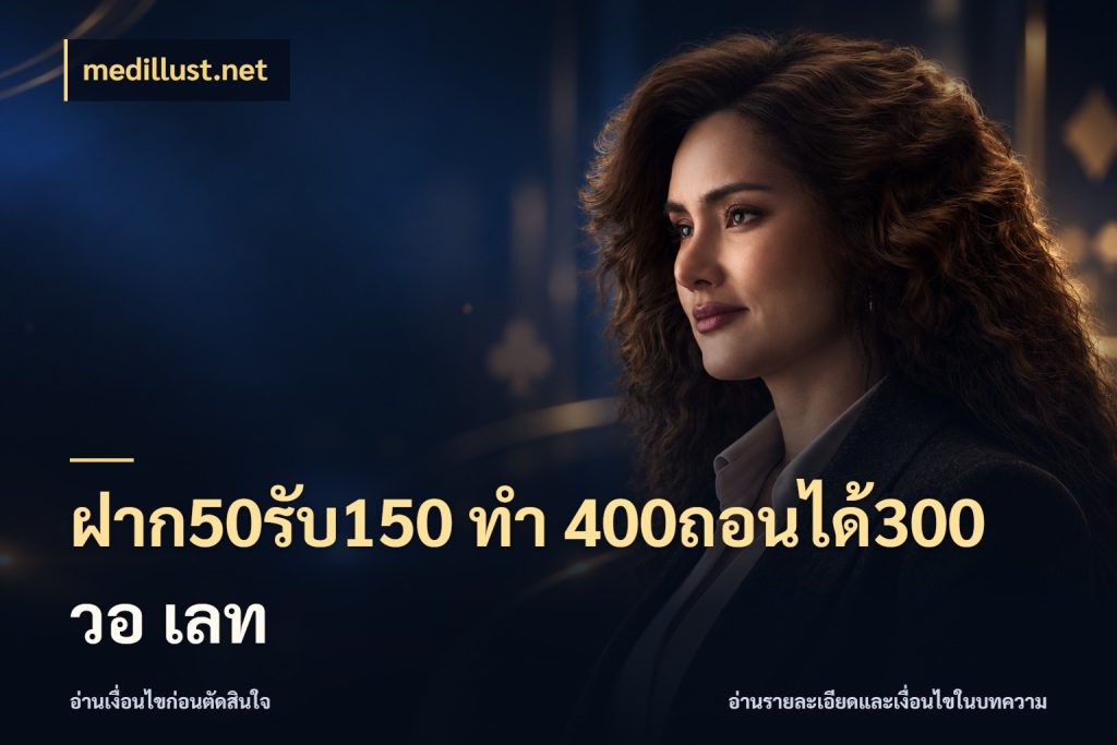 ฝาก50รับ150 ทํา 400ถอนได้300 วอ เลท ยอดฝากและยอดรับในมุมของคนชอบลุ้น ในมุม medillust.net
