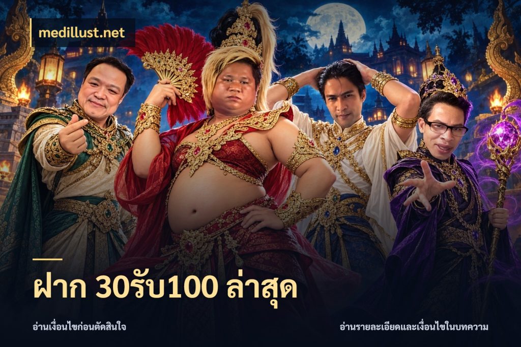 ฝาก 30รับ100 ล่าสุด สายโบนัสเลือกจังหวะสนุกได้อย่างไร กับ medillust.net