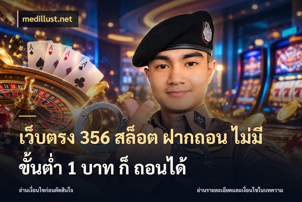 เว็บตรง 356 สล็อต ฝากถอน ไม่มี ขั้นต่ำ 1 บาท ก็ ถอนได้ ยอดเริ่มต้นน่าจับตากับสิทธิ์ที่เกี่ยวข้อง กับ medillust.net