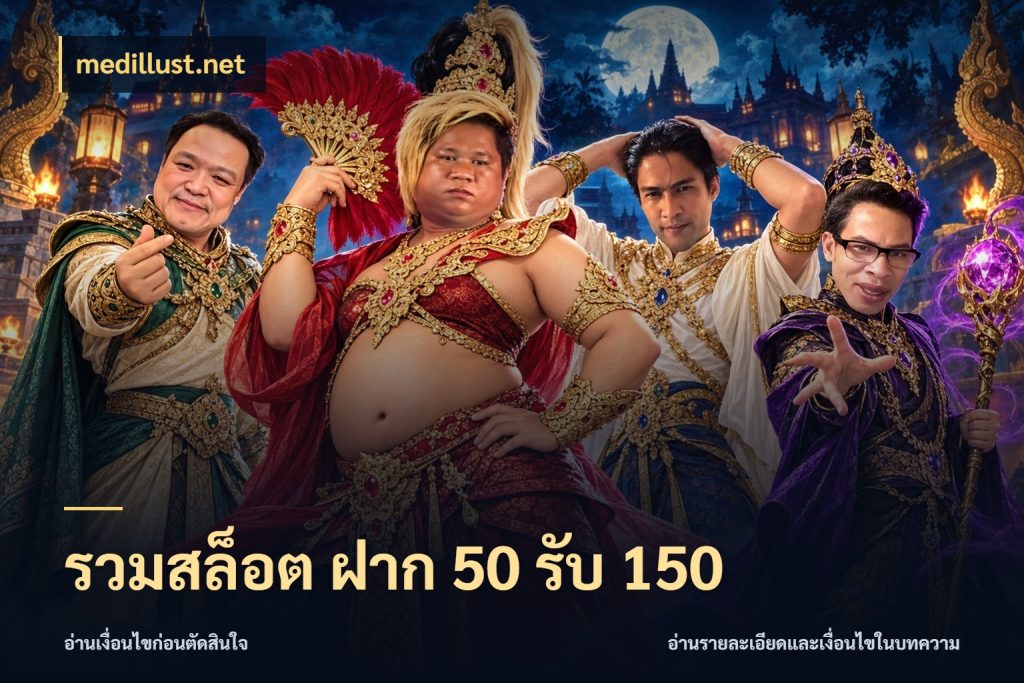 รวมสล็อต ฝาก 50 รับ 150 medillust.net สีสันของโปรฝากและยอดรับ