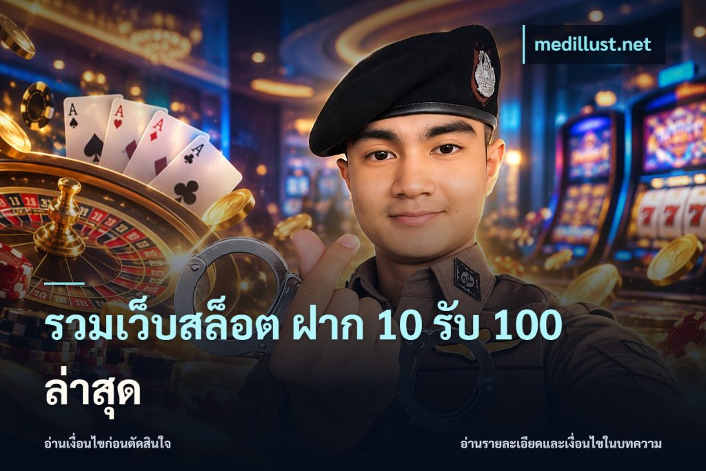 รวมเว็บสล็อต ฝาก 10 รับ 100 ล่าสุด