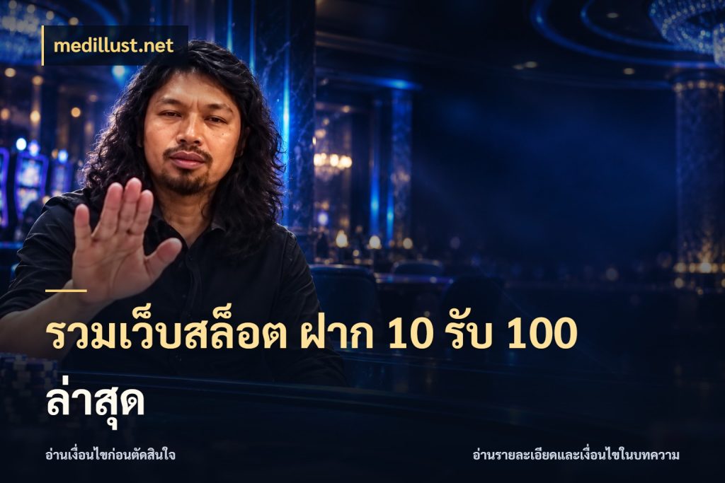 รวมเว็บสล็อต ฝาก 10 รับ 100 ล่าสุด medillust.net โปรยอดรับที่สายเกมสนใจ