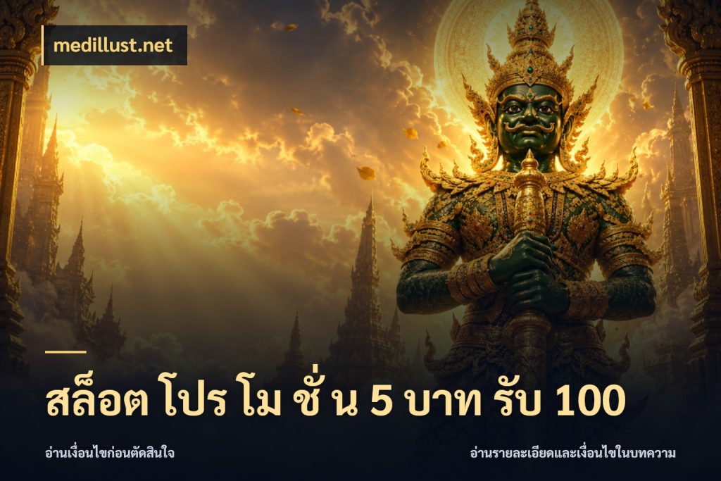 สล็อต โปร โม ชั่ น 5 บาท รับ 100 ยอดฝากและยอดรับในมุมของคนชอบลุ้น ในมุม medillust.net