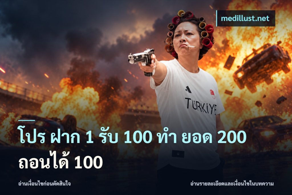 โปร ฝาก 1 รับ 100 ทํา ยอด 200 ถอนได้ 100