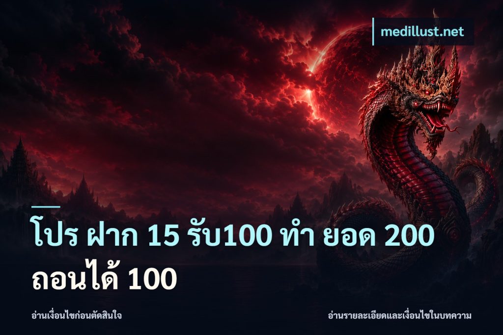 โปร ฝาก 15 รับ100 ทํา ยอด 200 ถอนได้ 100