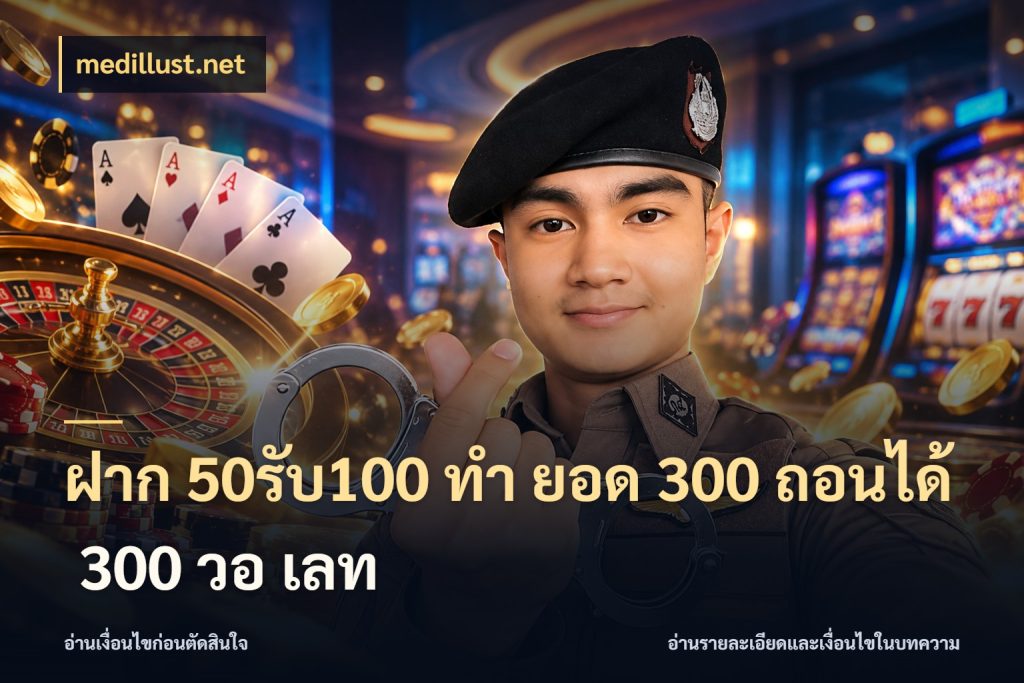ฝาก 50รับ100 ทํา ยอด 300 ถอนได้ 300 วอ เลท สายโบนัสเลือกจังหวะสนุกได้อย่างไร ในมุม medillust.net