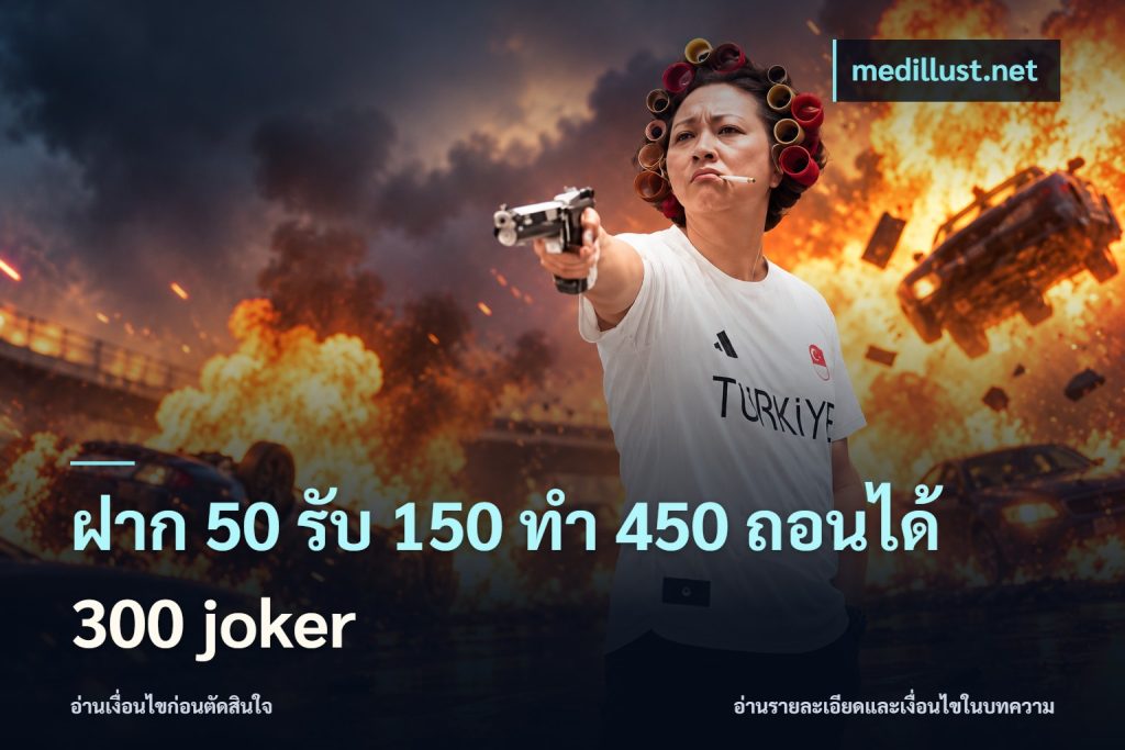 ฝาก 50 รับ 150 ทํา 450 ถอนได้ 300 joker