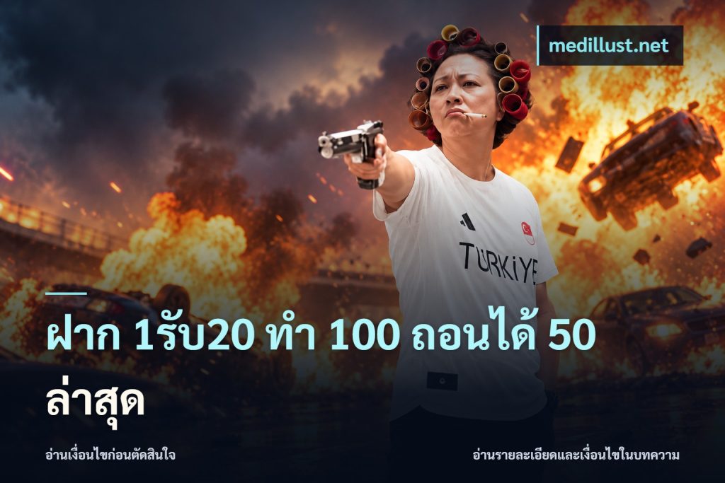 ฝาก 1รับ20 ทํา 100 ถอนได้ 50 ล่าสุด