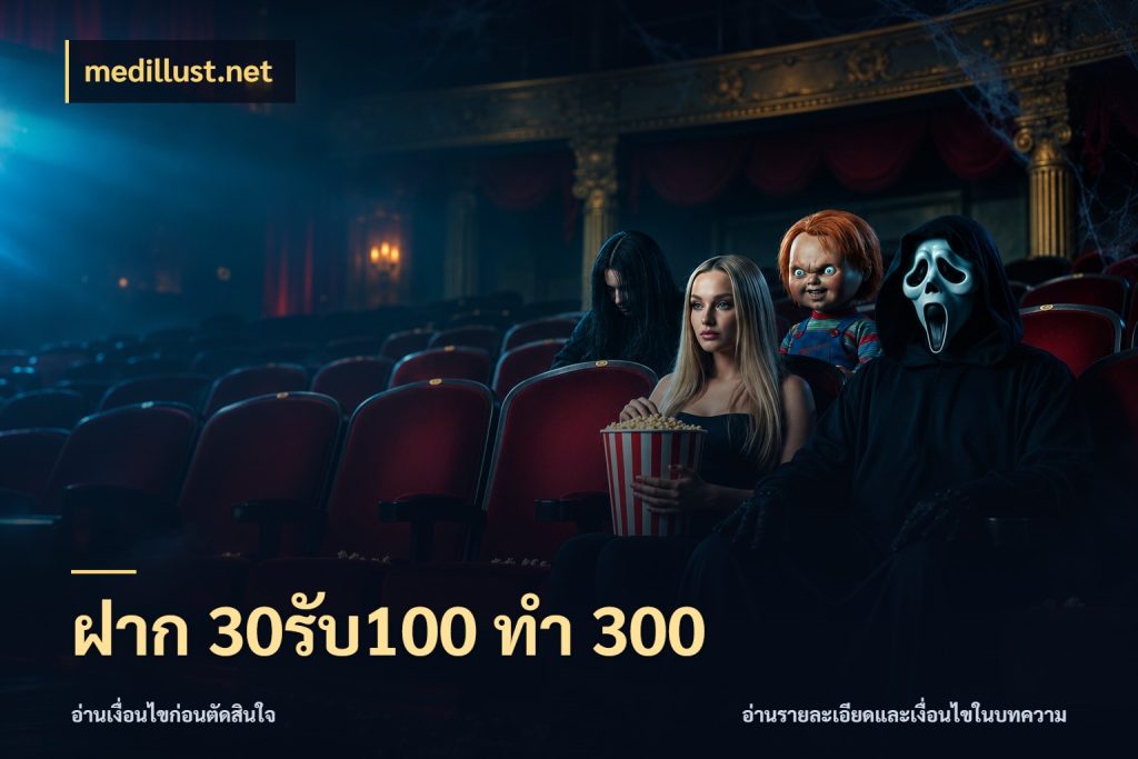 ฝาก 30รับ100 ทำ 300 จับคู่โบนัสกับสไตล์เกมที่ชอบ ในมุม medillust.net