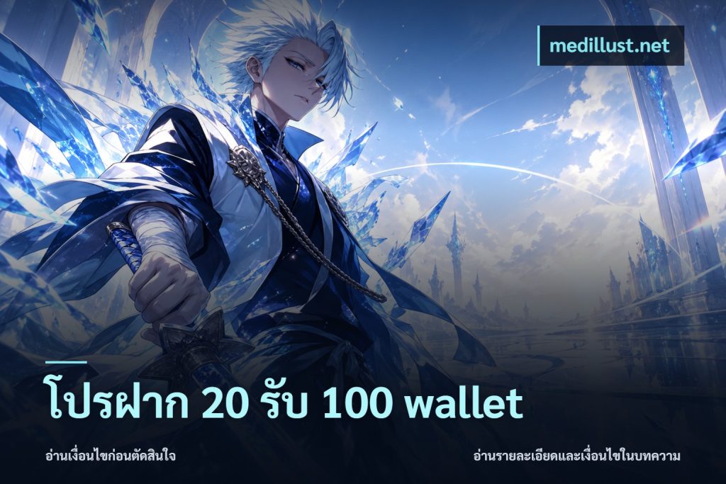 โปรฝาก 20 รับ 100 wallet