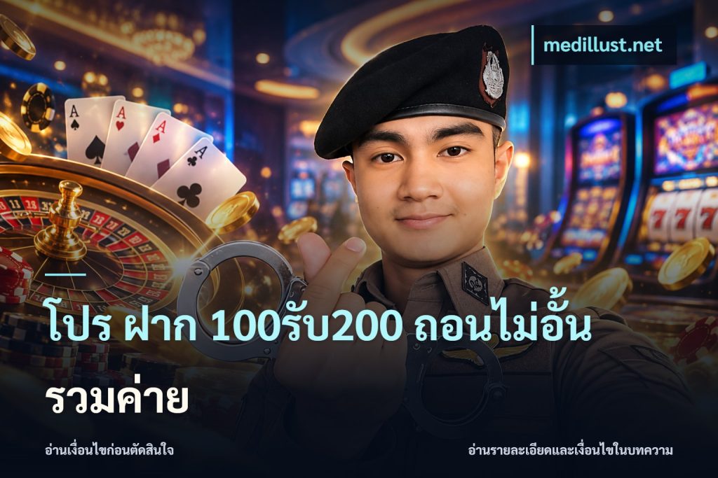 โปร ฝาก 100รับ200 ถอนไม่อั้น รวมค่าย