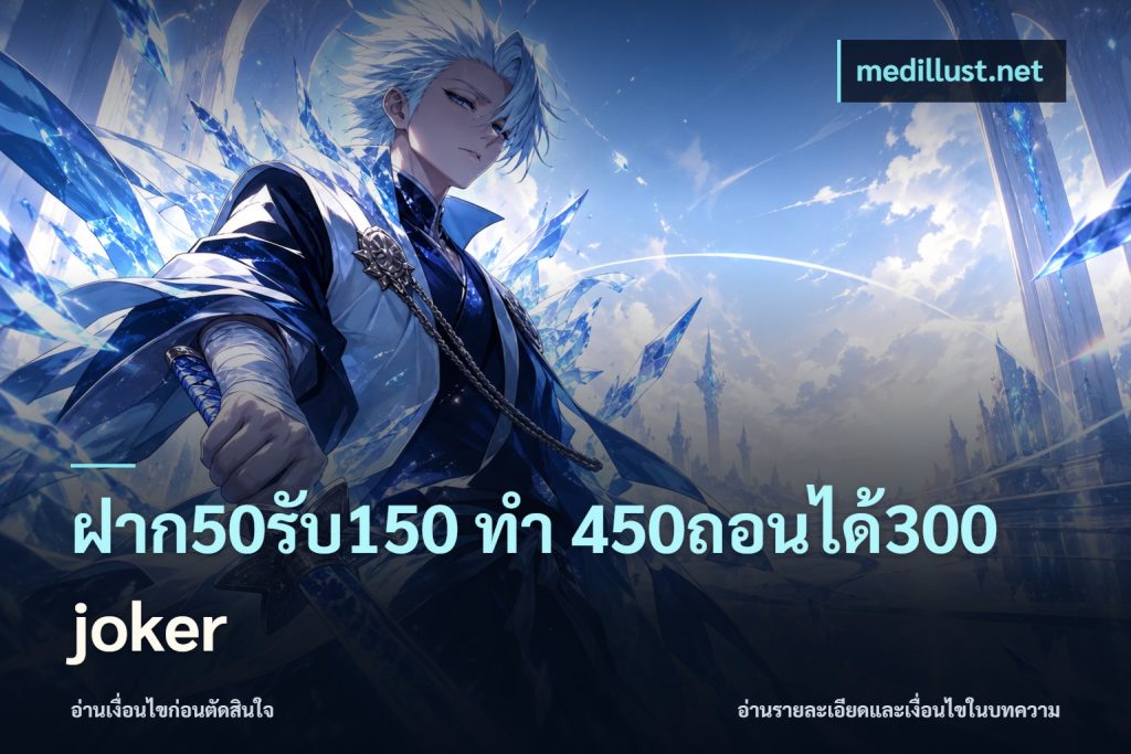 ฝาก50รับ150 ทํา 450ถอนได้300 joker