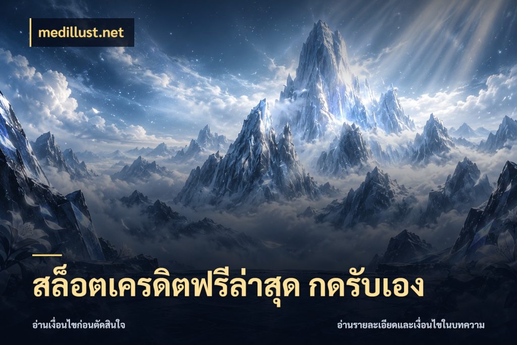 สล็อตเครดิตฟรีล่าสุด กดรับเอง สีสันของเครดิตฟรีและเกมแนวที่ชอบ ในมุม medillust.net