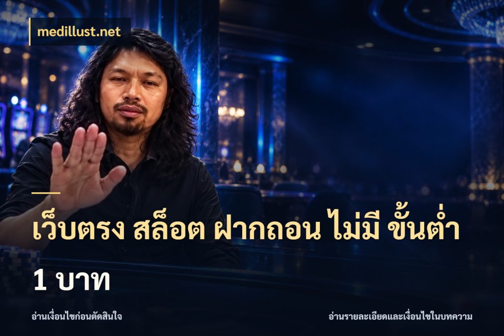 เว็บตรง สล็อต ฝากถอน ไม่มี ขั้นต่ํา 1 บาท ทุนเบาก็มีสีสันในจังหวะของคุณ ในมุม medillust.net