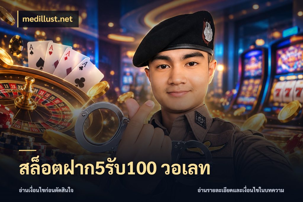 สล็อตฝาก5รับ100 วอเลท จับประเด็นยอดรับก่อนเลือกความสนุก ในมุม medillust.net