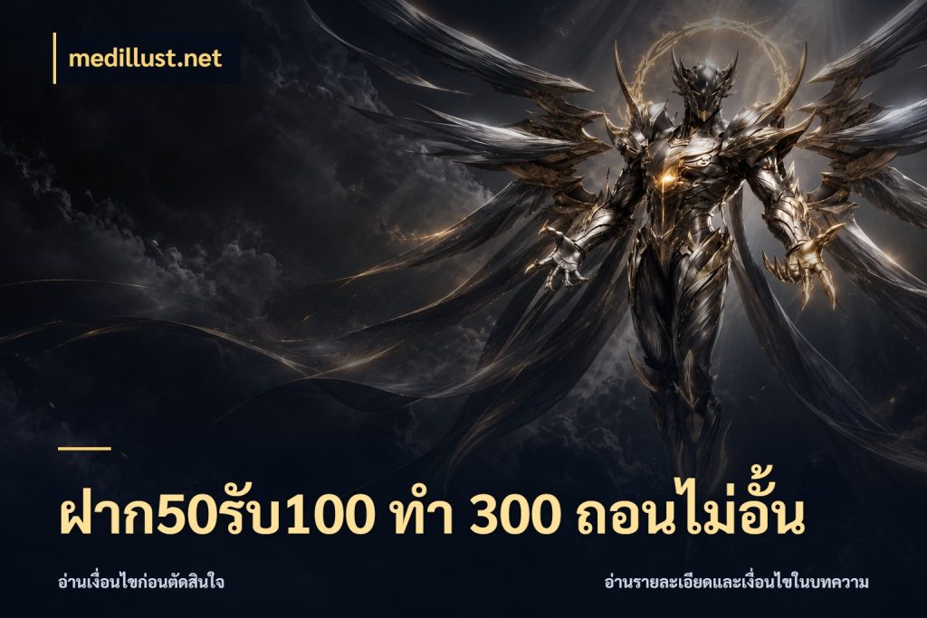 ฝาก50รับ100 ทํา 300 ถอนไม่อั้น โปรกับเกมที่ชอบเลือกให้ตรงสไตล์ ในมุม medillust.net