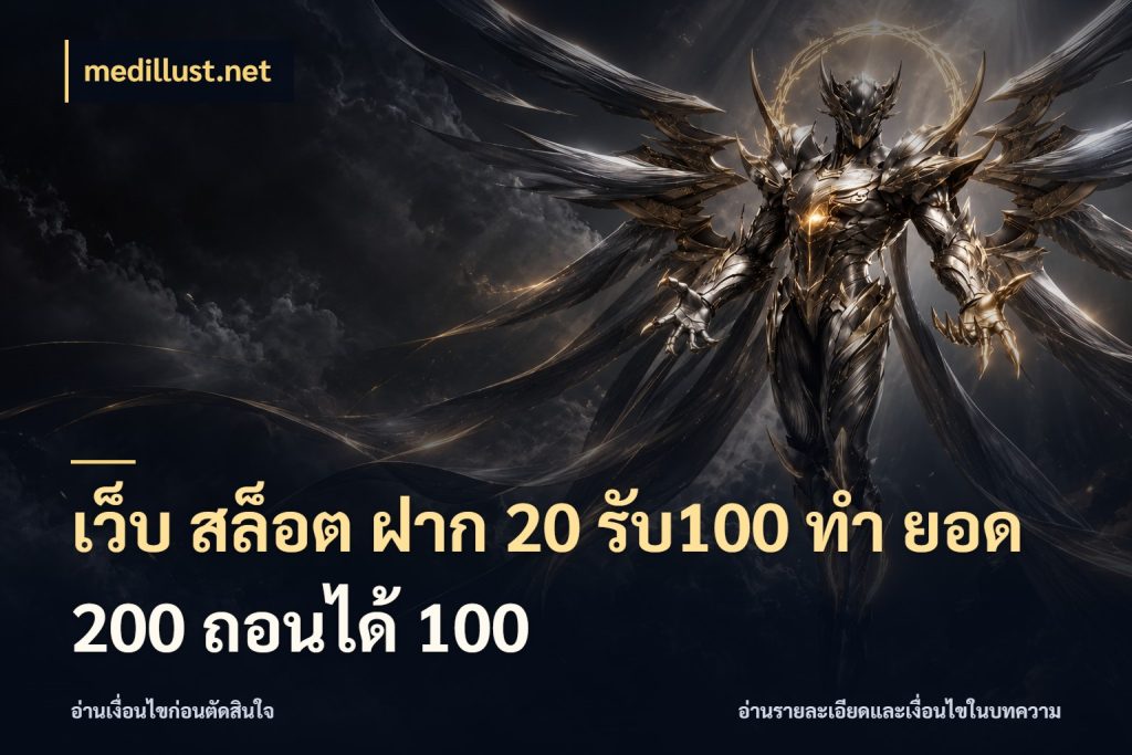 เว็บ สล็อต ฝาก 20 รับ100 ทํา ยอด 200 ถอนได้ 100 รูปแบบโบนัสกับสิทธิ์ของสายเกม สไตล์ medillust.net