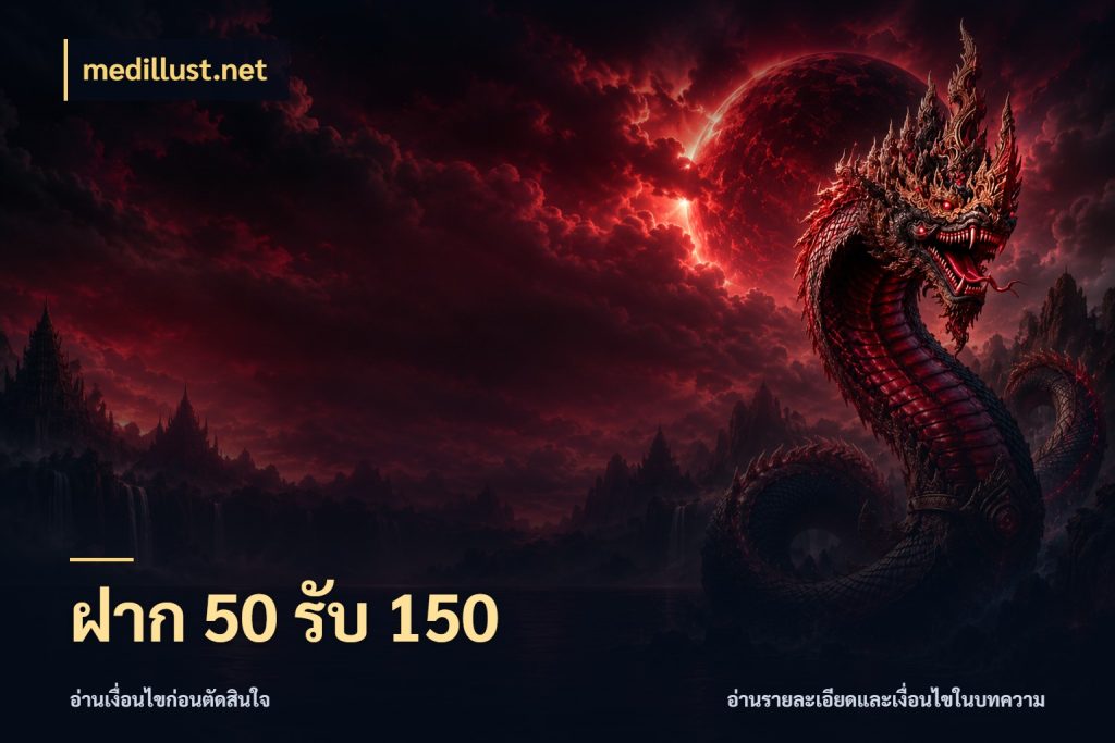 ฝาก 50 รับ 150 เครดิตกับรูปแบบโปรที่ตรงใจ กับ medillust.net
