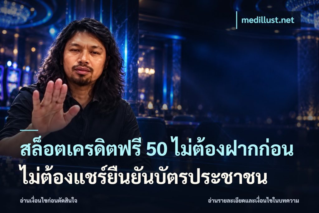 สล็อตเครดิตฟรี 50 ไม่ต้องฝากก่อนไม่ต้องแชร์ยืนยันบัตรประชาชน