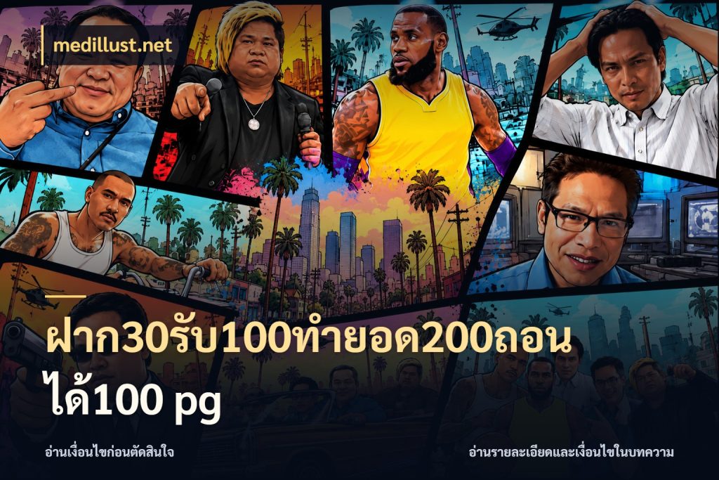 ฝาก30รับ100ทํายอด200ถอนได้100 pg medillust.net สายโบนัสเลือกจังหวะสนุกได้อย่างไร