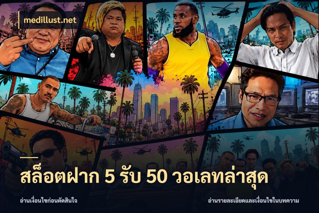 สล็อตฝาก 5 รับ 50 วอเลทล่าสุด medillust.net จุดเด่นของเครดิตที่คนชอบเกมอยากรู้