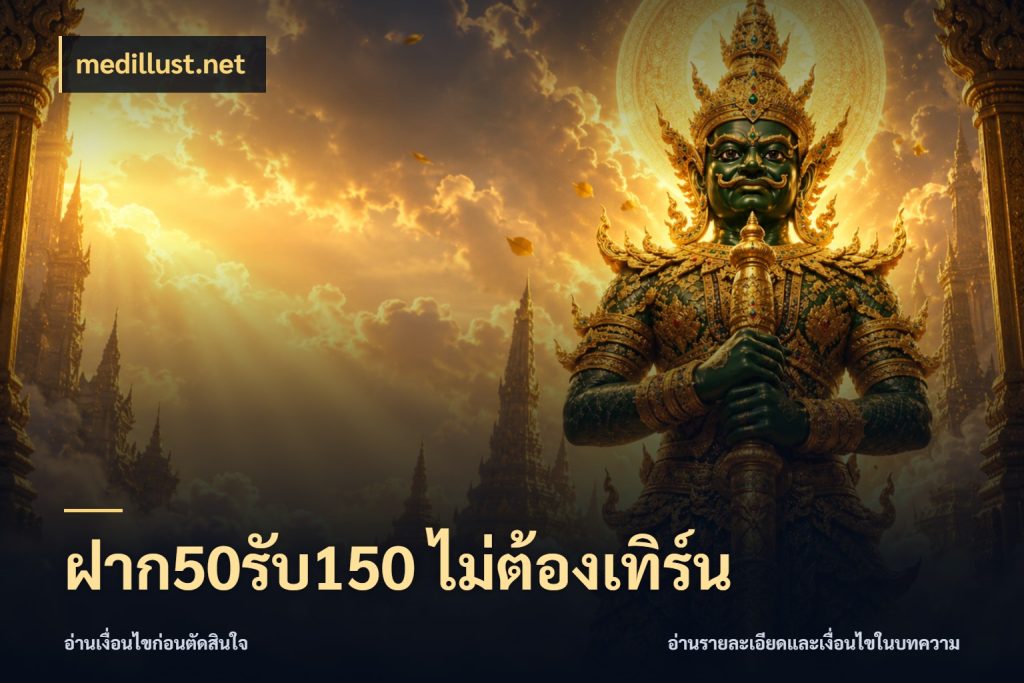 ฝาก50รับ150 ไม่ต้องเทิร์น medillust.net สีสันของโปรฝากและยอดรับ