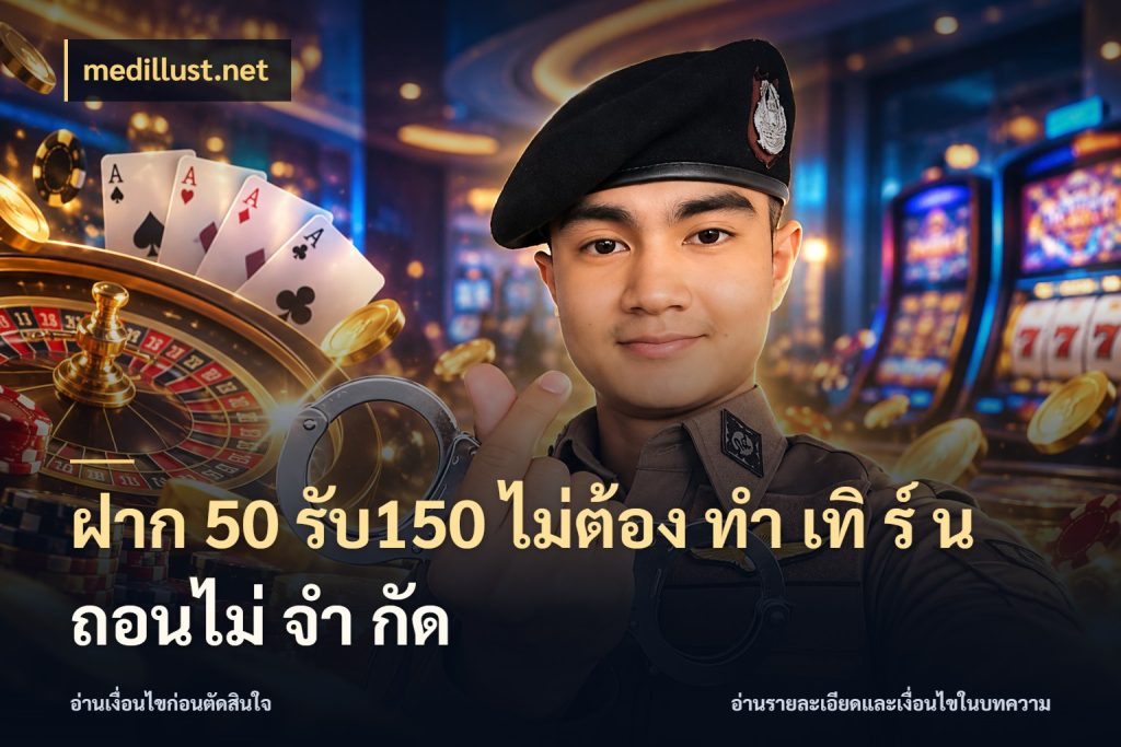 ฝาก 50 รับ150 ไม่ต้อง ทํา เทิ ร์ น ถอนไม่ จํา กัด medillust.net เปิดมุมโปรให้เข้ากับเกมแนวโปรด