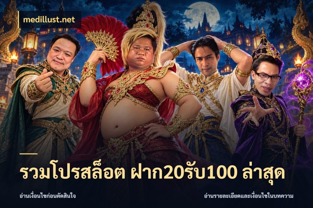 รวมโปรสล็อต ฝาก20รับ100 ล่าสุด medillust.net จับคู่โบนัสกับสไตล์เกมที่ชอบ