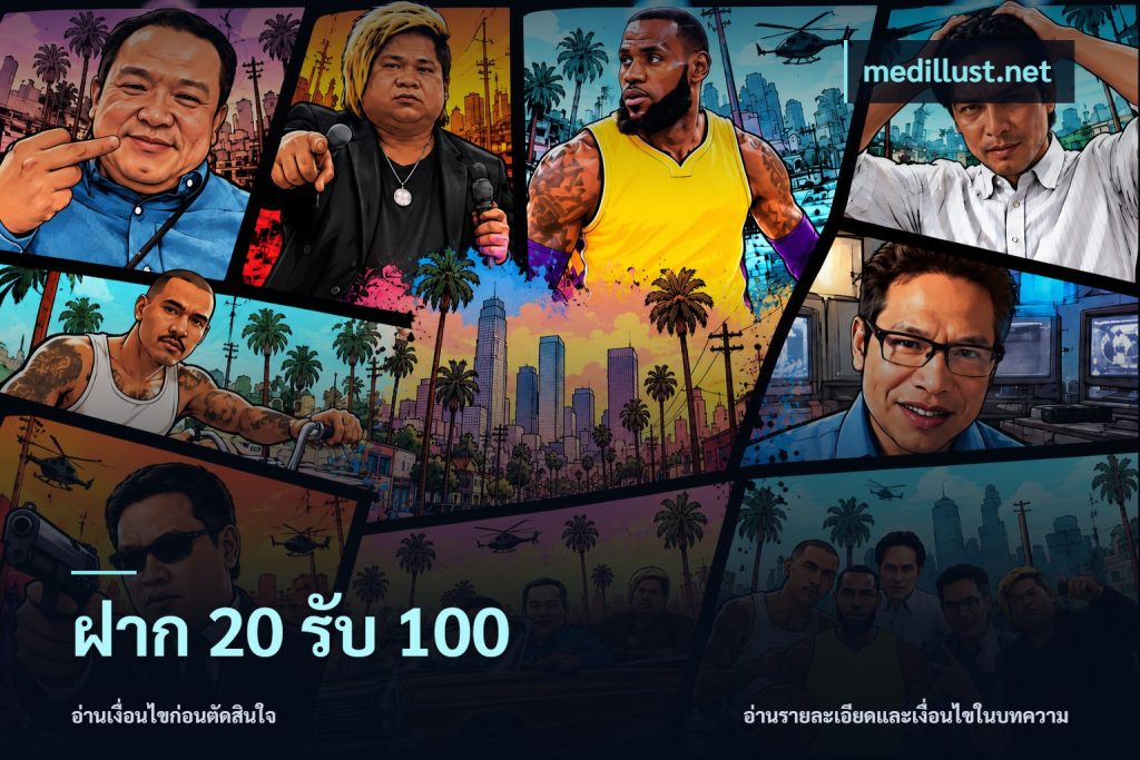 ฝาก 20 รับ 100
