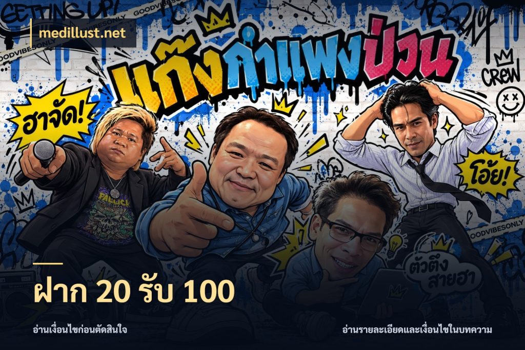 ฝาก 20 รับ 100 medillust.net เปิดมุมโปรให้เข้ากับเกมแนวโปรด