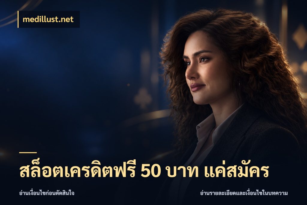 สล็อตเครดิตฟรี 50 บาท แค่สมัคร เลือกสไตล์ความสนุกจากรูปแบบเครดิต ในมุม medillust.net