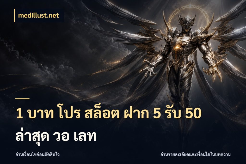 1 บาท โปร สล็อต ฝาก 5 รับ 50 ล่าสุด วอ เลท โปรกับเกมที่ชอบเลือกให้ตรงสไตล์ กับ medillust.net