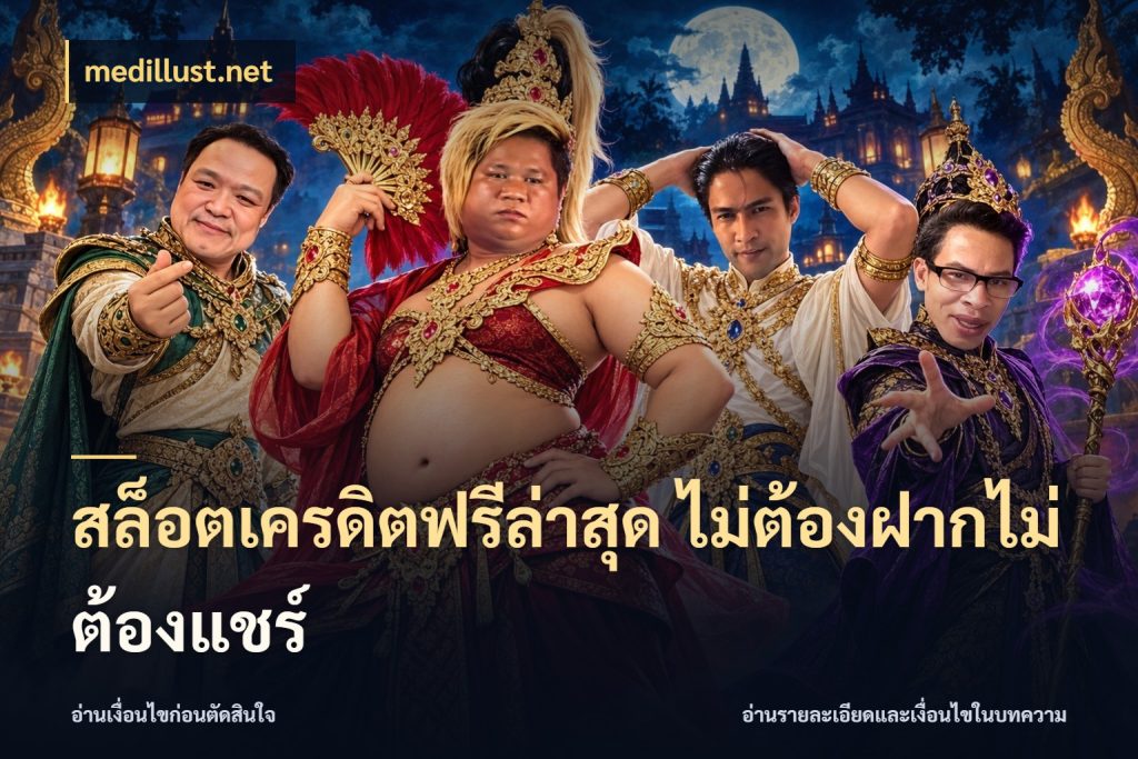 สล็อตเครดิตฟรีล่าสุด ไม่ต้องฝากไม่ต้องแชร์ สายโบนัสเลือกมุมเครดิตให้ตรงสไตล์ กับ medillust.net