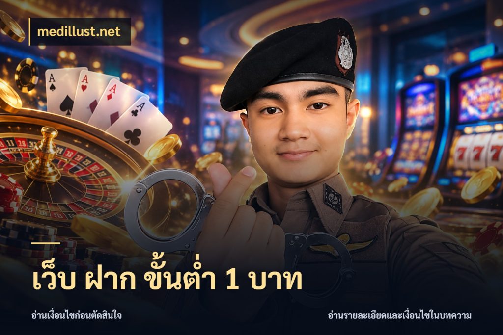 เว็บ ฝาก ขั้นต่ำ 1 บาท เงินตั้งต้นกับความสนุกที่คุณกำหนด กับ medillust.net