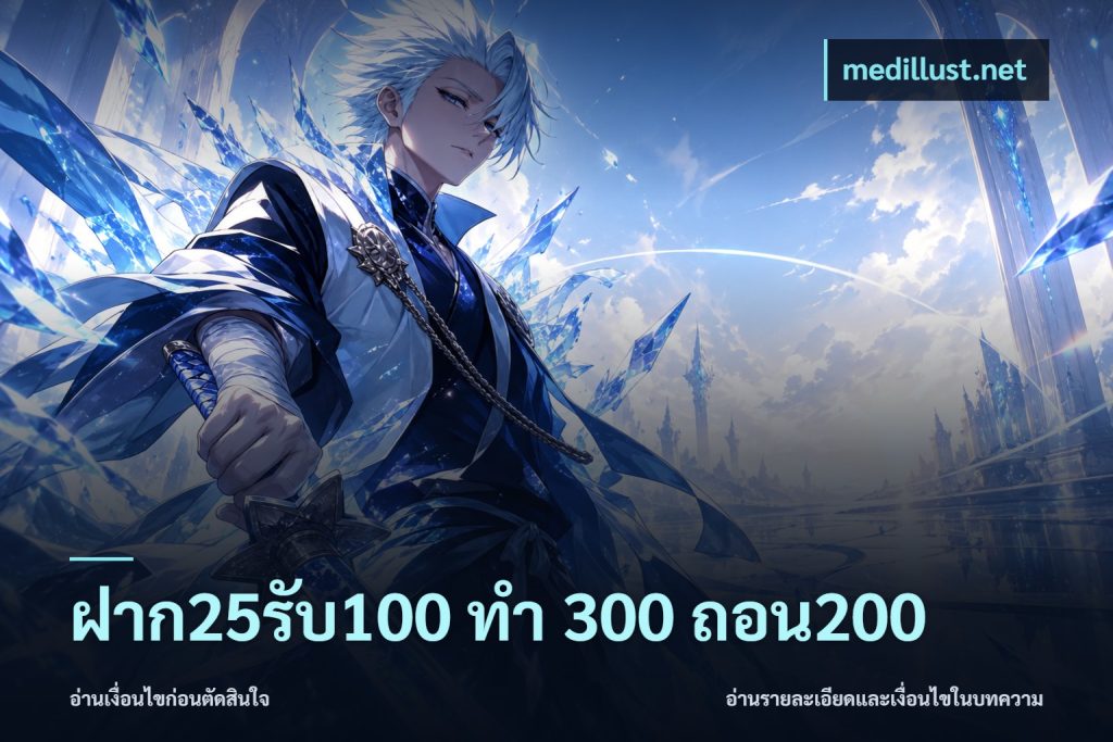ฝาก25รับ100 ทํา 300 ถอน200