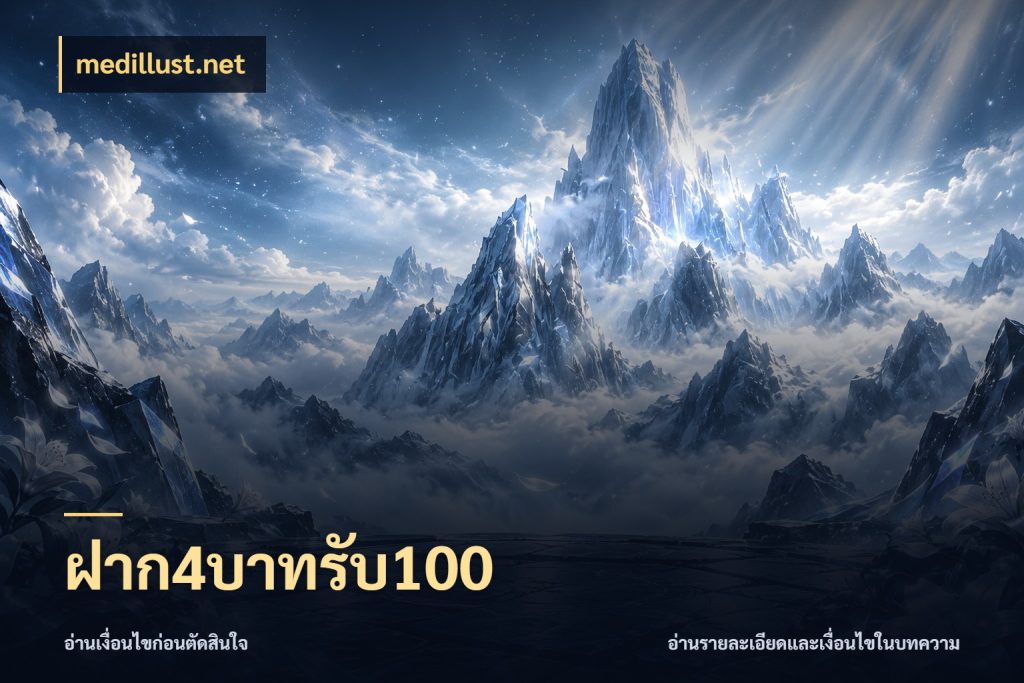 ฝาก4บาทรับ100 medillust.net สีสันของโปรฝากและยอดรับ