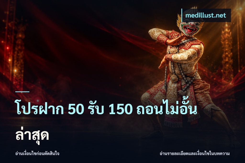 โปรฝาก 50 รับ 150 ถอนไม่อั้นล่าสุด