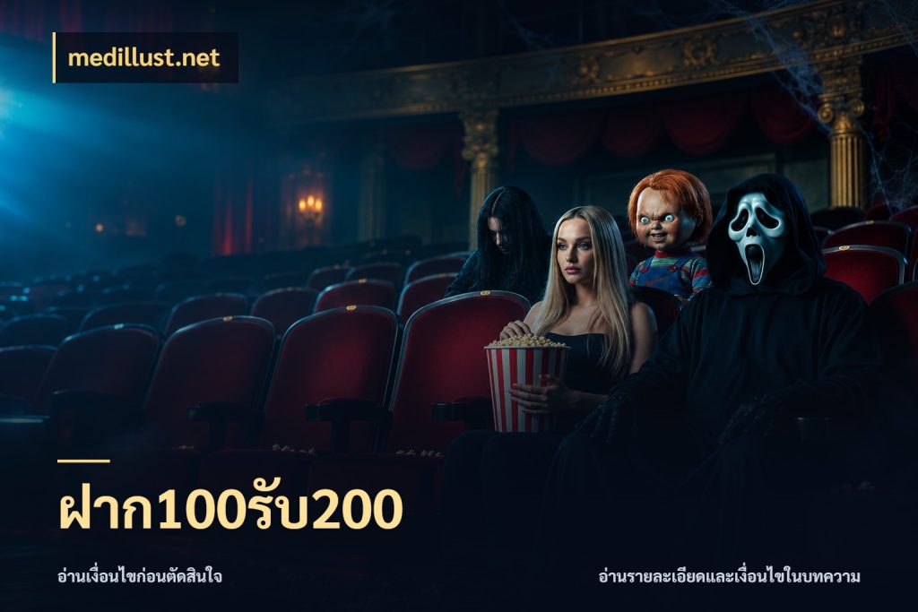 ฝาก100รับ200 สีสันของโปรฝากและยอดรับ กับ medillust.net