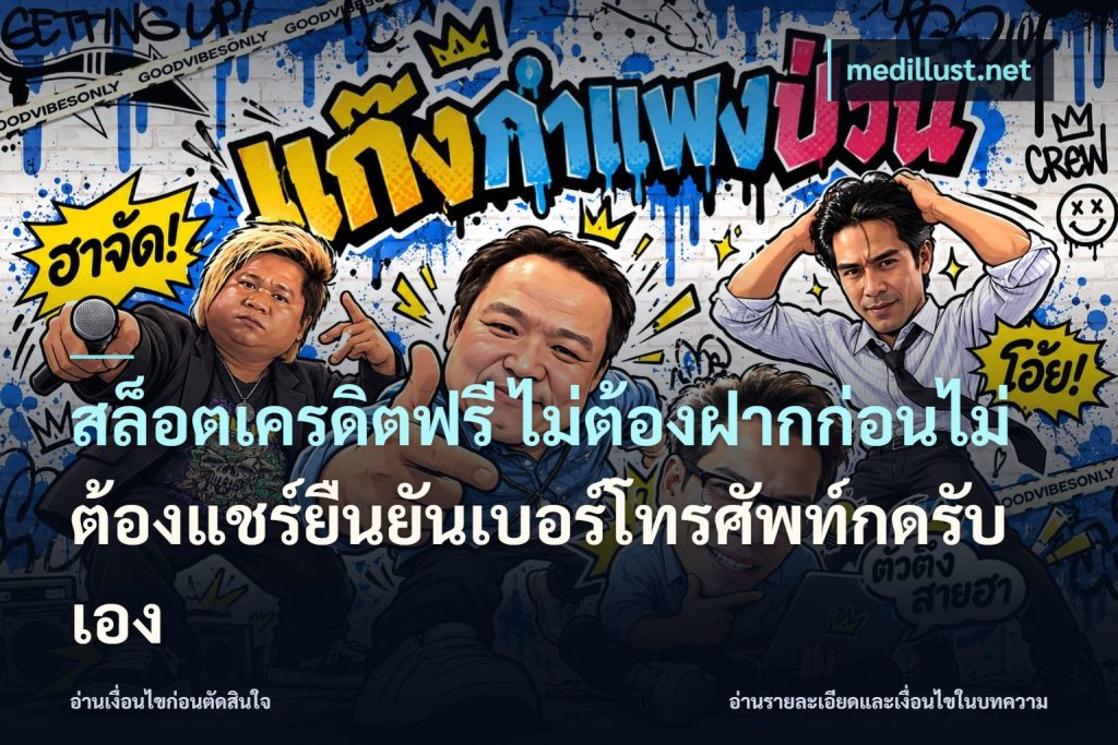 สล็อตเครดิตฟรี ไม่ต้องฝากก่อนไม่ต้องแชร์ยืนยันเบอร์โทรศัพท์กดรับเอง