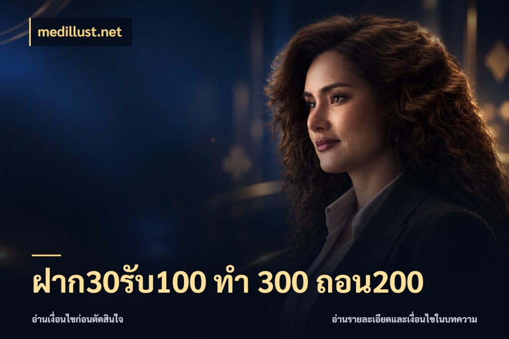 ฝาก30รับ100 ทํา 300 ถอน200 จุดเด่นของเครดิตที่คนชอบเกมอยากรู้ กับ medillust.net