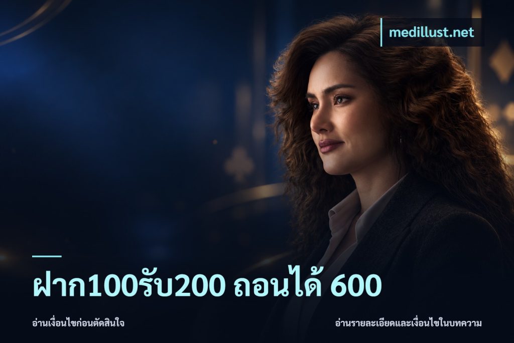 ฝาก100รับ200 ถอนได้ 600