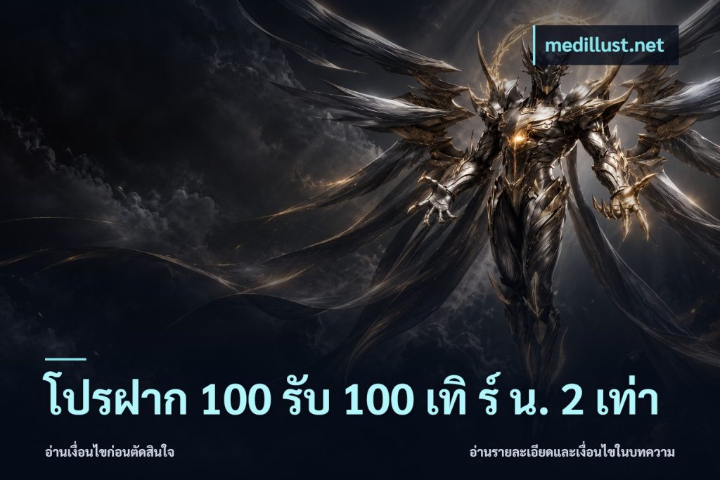 โปรฝาก 100 รับ 100 เทิ ร์ น. 2 เท่า
