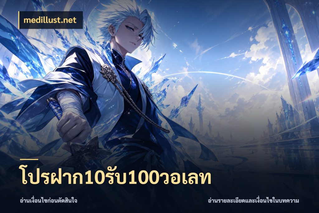 โปรฝาก10รับ100วอเลท สีสันของโปรฝากและยอดรับ กับ medillust.net