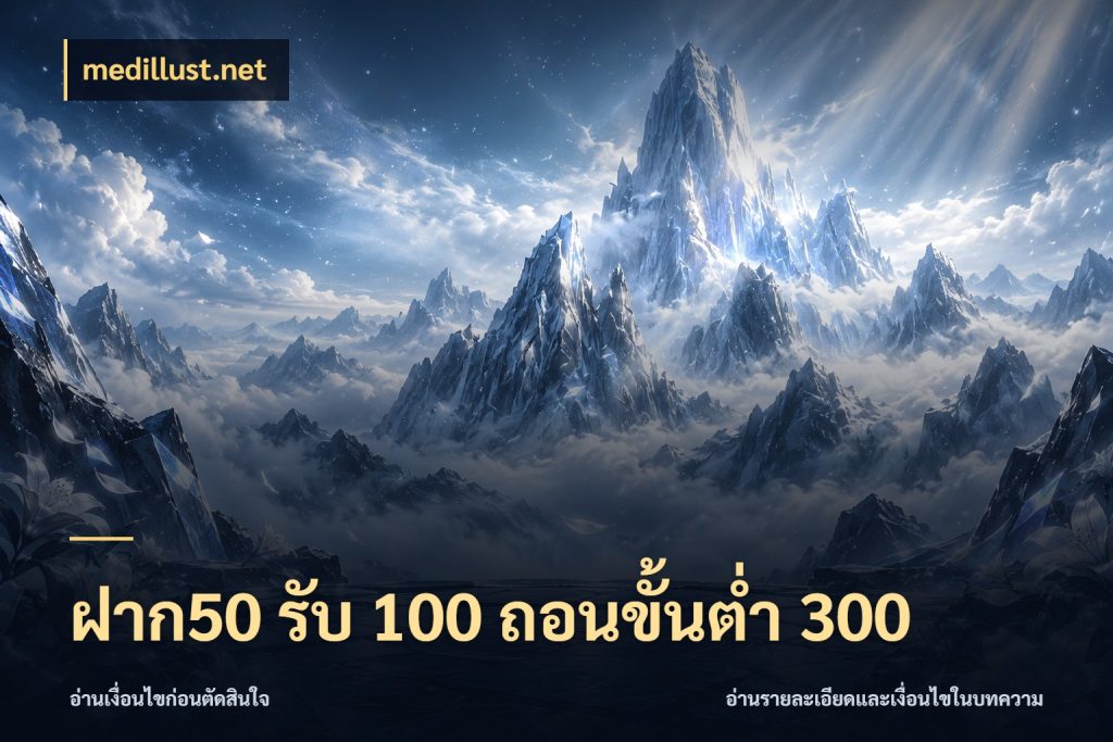 ฝาก50 รับ 100 ถอนขั้นต่ํา 300 medillust.net เปิดมุมโปรให้เข้ากับเกมแนวโปรด